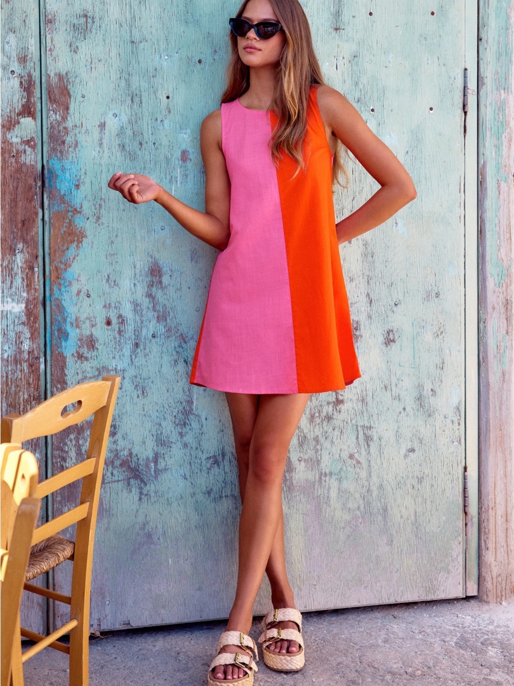 Mister Zimi Margot Mini Dress in Strawberry Spritz, Size 6